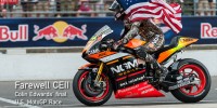 Colin Edwards-Stars-&-Stripes MotoGP by Tony Goldsmith