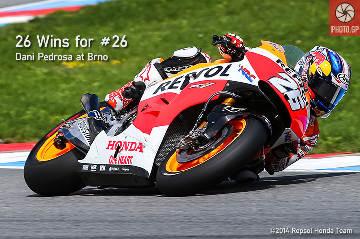 Dani Pedrosa Wins at Brno