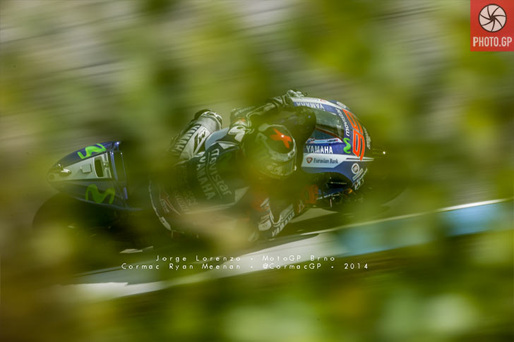 Jorge Lorenzo at Brno with trees