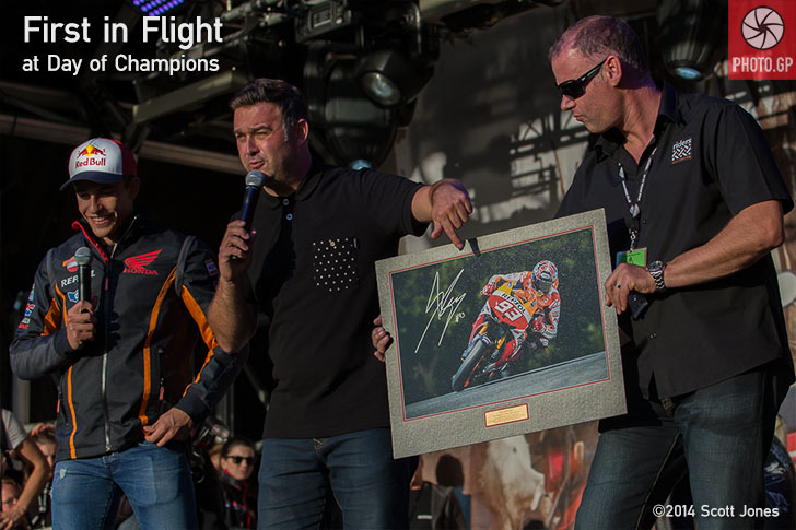 Marc Marquez First in Flight at Day of Champions