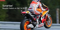 Marc Marquez Repsol Honda wheelie at Brno