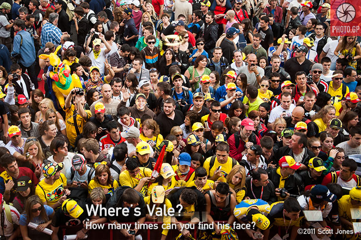 Valentino Rossi Fans at Catalunya 2011