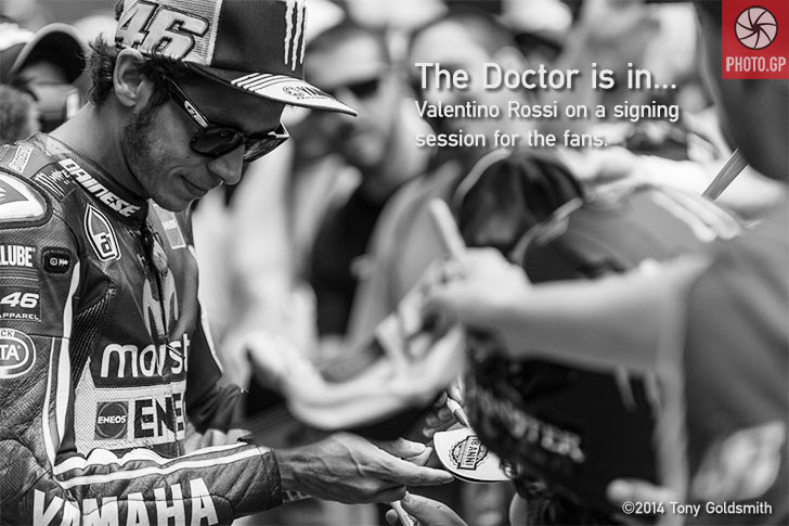 Valentino Rossi IMS MotoGP 2014 autograph