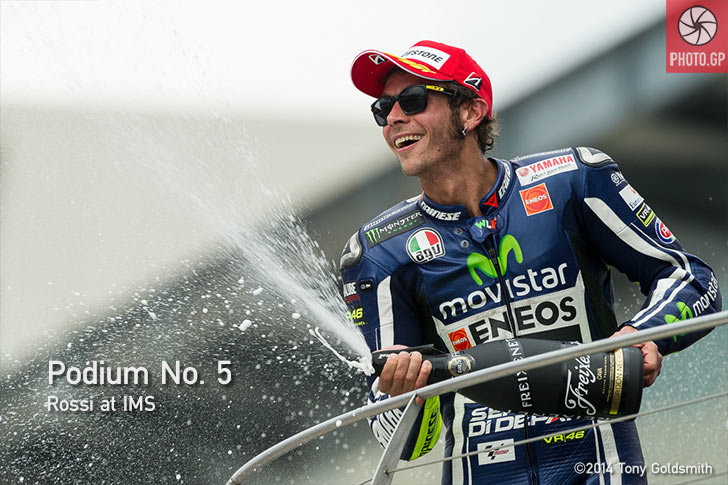 Valentino Rossi IMS MotoGP Podium by Tony Goldsmith