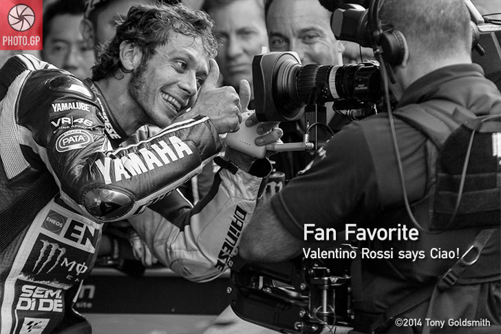 Valentino Rossi Parc Ferme IMS 2014