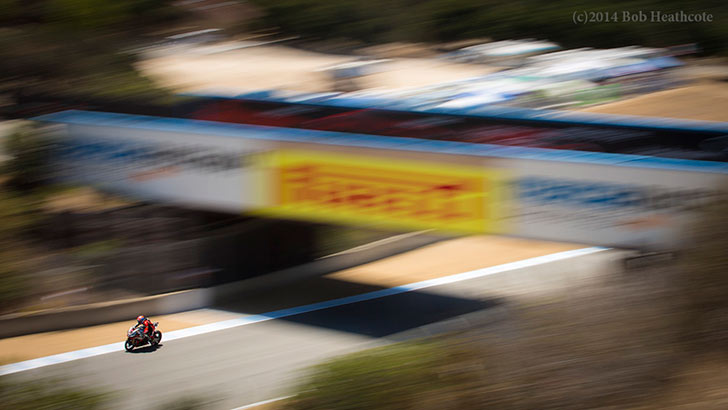 Laguna Seca bridge by Bob Heathcote