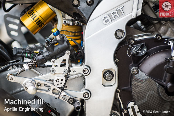 Aprilia rear brake linkage MotoGP