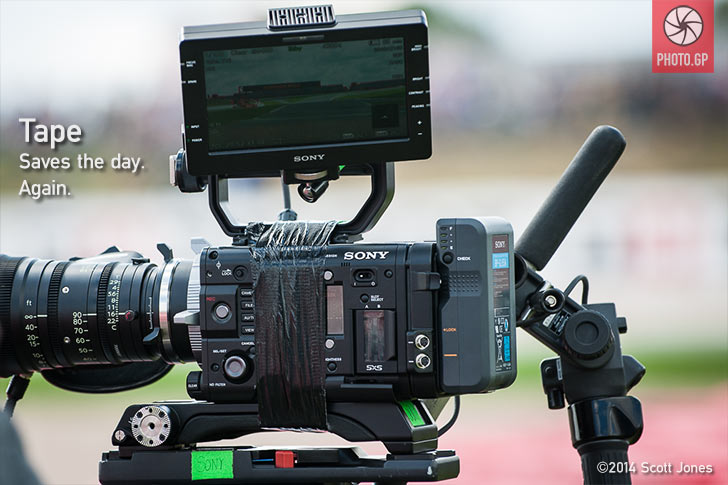 Sony camera and monitor with tape