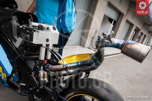 MotoGP Suzuki GSVR Laguna Seca pit lane 2009
