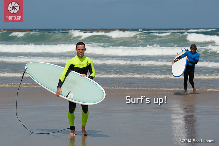 Pol Espargaro surfing at Phillip Island