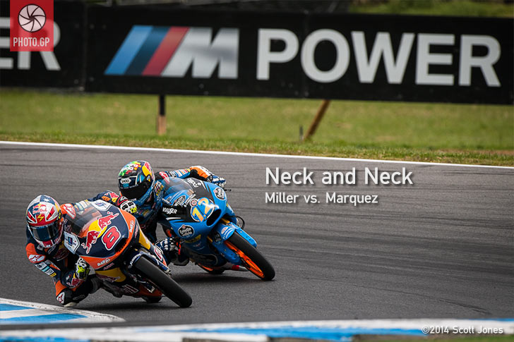 Jack Miller and Alex Marquez at Phillip Island KTM Honda