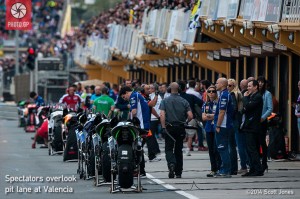 MotoGP Valencia pit lane 2014