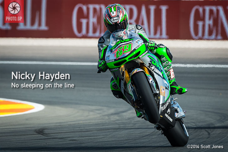 Nicky Hayden Valencia wheelie Aspar Honda
