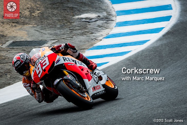 Marc Marquez at Laguna Seca 2013 Honda