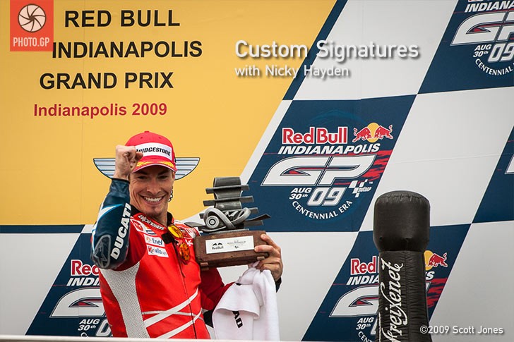 Nicky Hayden podium IMS 2009