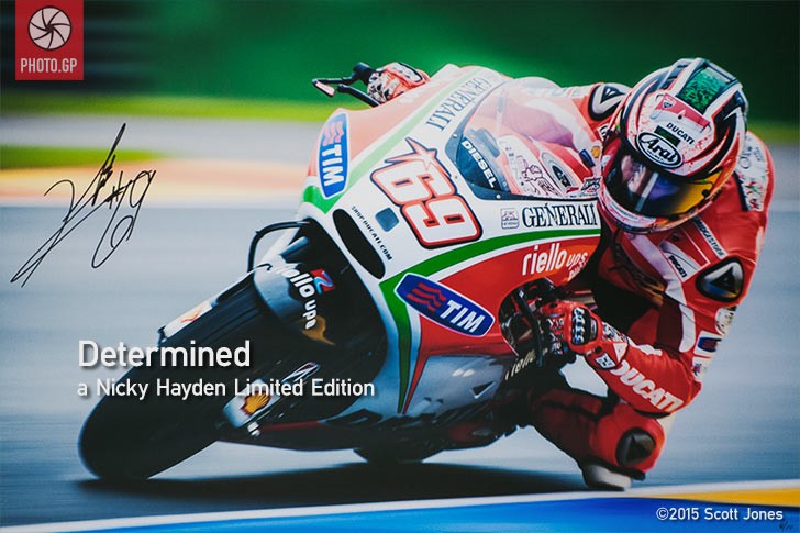 Nicky Hayden signed memorabilia Determined limited edition Ducati