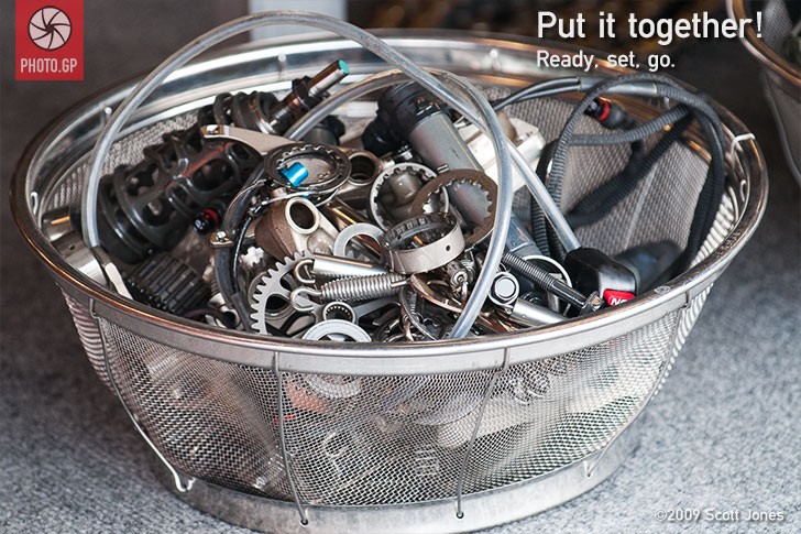 unassembled gear box