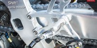 Aprilia MotoGP shift linkage Valencia test 2014