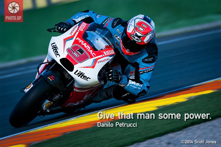 Danilo Petrucci Valencia Test 2014 Pramac Ducati