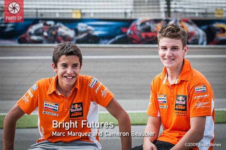 young marc marquez and cameron beaubier IMS 2009