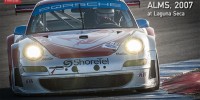 ALMS Flying Lizard Porsche ALMS Laguna Seca 2007 Johannes Van Overbeek