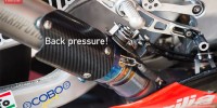 Aprilia motogp bike exhaust gate