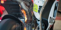 Ducati GP15 on fire