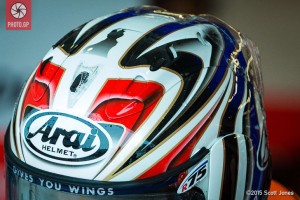 Hiroshi Aoyama Arai helmet