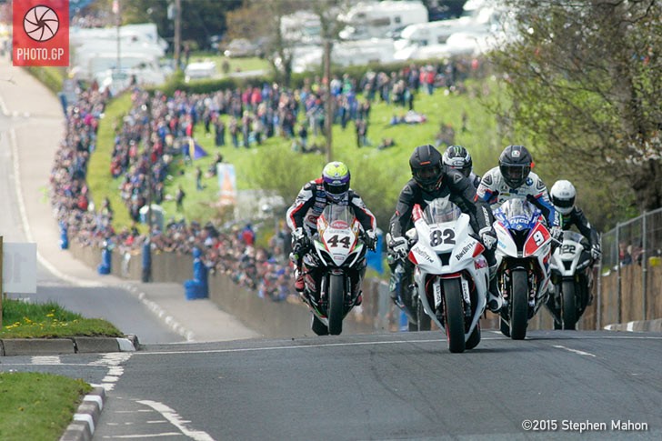 Derek Sheils leads the Cookstown 100 Stephen Mahon