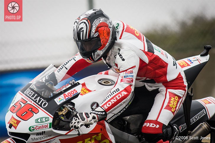 Shinya Nakano Gresini Honda Laguna Seca 2008