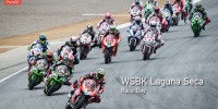 WSBK Laguna Seca Race 1 start Chaz Davies a